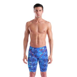 ARENA Powerskin ST Next Mens Racing Jammer Competition Swimsuit Sportse Athletic Swim Team Championship Tech Suit, Limited Edition Splashy Multicolor, US Size 28