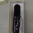 Hair Straightener Brush 20x4.5x3cm, Fast Heating USB Rechargeable Negative Ionic Hair Styling Tool, ABS Ceramic Comb for Home Outdoor Travel Vacation