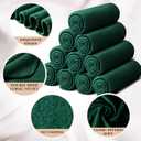 Shimeyao 24 Pack Fleece Throw Blankets Bulk 50x60 in,Turquoise Green