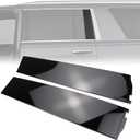 Door Pillar Trim Molding Window Trim Cover fit for Cadillac Escalade ESV Chevrolet Chevy Suburban 3500HD GMC Yukon XL 2015 2016 2017 2018 2019 2020, Rear Side of Rear Door 926-247 926-248