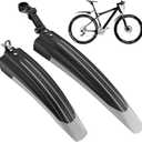 Bicycle Fender Set, Adjustable Fender Set, Front and Rear Fenders, Quick Release Attachment, Widened and Thickened for Mountain Bike, City Bike 20-26 Inch Wheel Protection Fenders