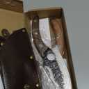 Handmade Forged Kitchen Knife 3 Pcs Professional Chef Knife Set, Hunting, BBQ Meat Knives for Cooking, Forged Kitchen Knife with High Carbon Stainless Steel Cutlery With Leather Sheaths