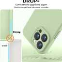 Vooii Compatible with iPhone 13 Pro Case, Liquid Silicone Upgrade [Camera Protection] [Soft Anti-Scratch Microfiber Lining] Shockproof Phone Case for iPhone 13 Pro 6.1 inch - Matcha