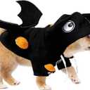 Dog Halloween Costume, Cute Pet Bat Wings Costumes with Hat for Small Cats and Dogs,Funny Clothes with Devil Design Style,Cosplay & Festival Accessories,Kitten Puppy Ideal for Holiday Photos (Large)