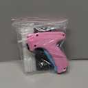 Handheld Stitch Tag Gun for Clothes, Quick Clothing Fixer, Tagging, Sewing Kit Includes 6 Needle, 1000 Black Fasteners & 1000 White Fasteners, Pink Blue