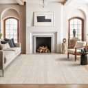 Valenrug Area Rugs 9x12 Living Room - Stain Resistant 9x12 Area Rugs for Living Room, Non Slip Backing Printed Rugs for Bedroom, Folable Machine Washable Rugs (9'x12', Beige)