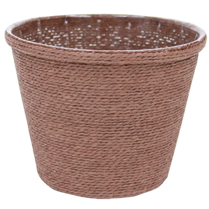 Premium Seagrass Planter Basket with Plastic Lining Natural Stylish Planter Baskets Indoor Outdoor Plants Woven Wicker Baskets for Plants Flower Pots Cover and Room Decor 1 Pack