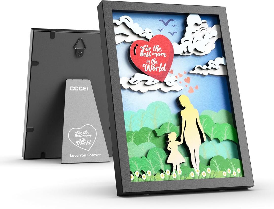 CCCEI Black 5x7 Desk Decor for Home Office, Gifts for Women From Daughter, Unique Thank You, Love Gift Ideal for Brthday, Mothers Day Christmas.