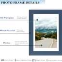 4x6 Picture Frame with 3.5x5 Mat, Display 3.5x5 with Mat or 4x6 Without Mat, Wood 4 by 6 Photo Frame, 4 x 6 Frame for Wall Hanging and Tabletop Display, 4 Pack, Navy Blue