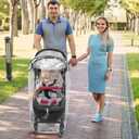 Clear Stroller Rain Cover, Universal Travel Weather Shield Breathable Baby Stroller Rain Cover for Windproof, Waterproof, Protect from Sun Dust Snow