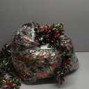 50 Ft Christmas Tinsel Garland Thick Tinsel Garland Xmas Tree Decorations Metallic Tinsel Twist Garland for Christmas, Birthday, Party Decor Indoor Outdoor Party Supplies (Mix1)