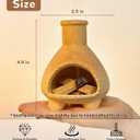 Mini Ceramic Palo Santo Holder for Incense Sticks, White Sage and Meditation Decor, Decorative Palo Santo Burner (Natural)