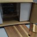 2 PCS 1.5 Gallon Drink dispenser, Glass Beverage Dispenser With Wood Stand, Large Water Drink Dispensers for Parties With Stainless Steel Spigot, Ideal for Lemonade,Juice, Tea, and Party Drinks