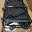 Dog Stroller for Large & Medium Dogs, Pet Stroller for 2 Small Dogs, Extra Large Heavy Duty, Foldable Design, Adjustable Handle, with Pocket, Up to 66lbs(Navy Blue)