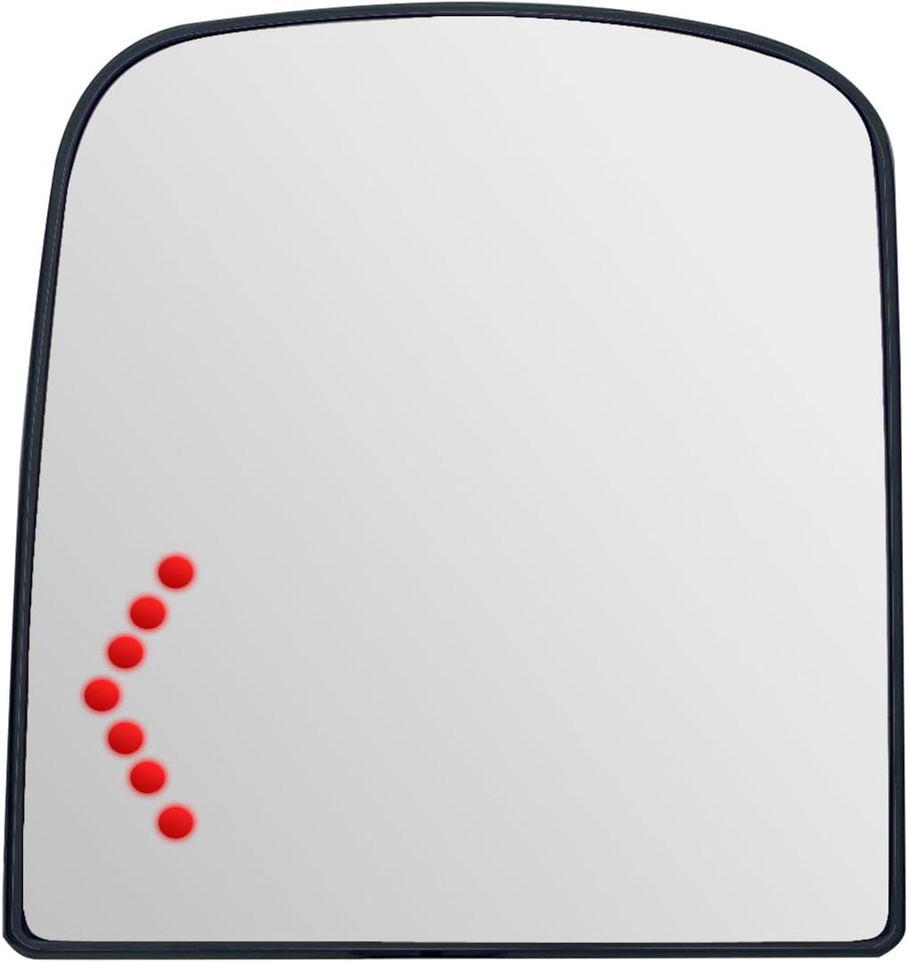 Driver Side Mirror Replacement for Suburban GMC Sierra Yukon 2007 2008 2009 2010 2012 2013 2015 2017 2018, Left Exterior Side Rearview Mirrors Glass, with Backing Plate, Power Heated,Turn Signal Driver Side Mirror Replacement for Suburban GMC Sierra Yukon 2007 2008 2009 2010 2012 2013 2015 2017 2018, Left Exterior Side Rearview Mirrors Glass, with Backing Plate, Power Heated,Turn Signal