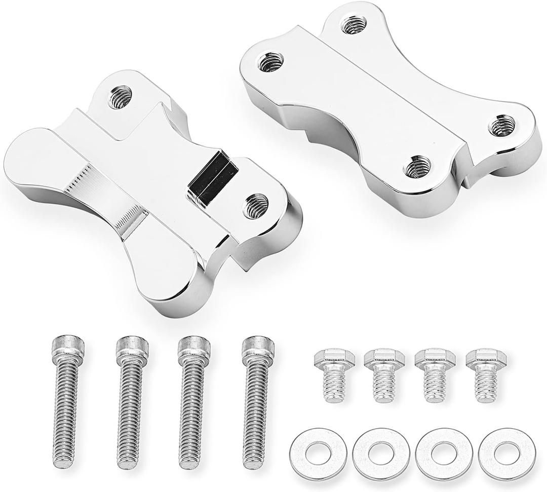 Mofun Softail Front Fender Spacer Relocator Riser Brackets Kit Compatible with Harley Softail Fat Boy Deluxe Heritage Classic Slim 1986-2017 21" Wheel Model