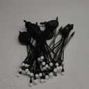 6Pack Total 48 LED Purple and Orange Solar Halloween Lights Outdoor - Solar Firefly Lights Outdoor, Sway by Wind, Waterproof for Garden Patio Pathway Halloween Decorations