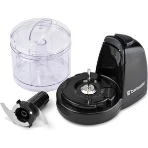 Toastmaster 1 1/2 Cup Mini Chopper Model TM-67MC Flawlessly Chops Vegetables in a Matter of Seconds.