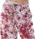 Miniyear Womens Fun Print Pajama Pants Soft Palazzo Pants Lightweight Comfy Casual Lounge Pj Bottoms Sleepwear with Elastic Waistband & Pockets (XL)