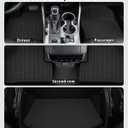 Floor Mats & Cargo Liner Custom for Ford Escape & C-max 2013-2019 | Door Sill Guards, All Weather TPE Full Set Floor Liners Trunk Mat for for Escape 2019 Accessories, Black