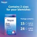 3 x Nexcare Thin and Transparent Acne Patch, Skin Cover Absorbs Pus and Oil from Clogged Pores, made with hydrocolloid, tab allows for easy removal from liner - 39 Pimple Patches
