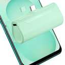 L.LYFOVR Green USB C Portable Charger Power Bank for iPhone 16 Type c Battery Charger 4800mah Portable Emergency Power Charger 15W PD Fast Charging for Samsung Galaxy S22/23/24/25 Series/TCL/LG