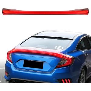 Rear Brake Tail Lights For 2016-2021 Honda Civic Sedan 10th gen Rear Trunk LED Center Spoiler Light Lamp (civic sedan-1621)