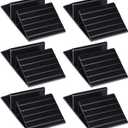 Geelin 6 Pcs Pet Gate Support Feet Freestanding Dog Gates Stabilizer Feet Plastic Triangle Reinforcement Fitting Dog Panel for Configurable Isolation Fence Free Standing Pet Gate Fence, Black