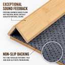 Foldable Tap Dance Floor - Premium Bamboo Portable Tap Board with Non-Slip Backing & Heavy Duty Carrying Bag, Large Dancing Mat for Home Studio, Street, Outdoor Practice
