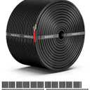 NAOEVO 16 Gauge Wire 2 Conductor Electrical Wire, 16 AWG Stranded PVC Cord, 12V Low Voltage/Tinned Copper/Flexible Cable for Automotive Wiring, Lamp Cord, Marine Cable (50FT)