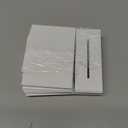 JINMURY 10 Pack White Rectangle Acrylic Sign With Stand, 3.5x2.7 Inch Blank White Acrylic Sign with Base, DIY Buffet Food Table Sign Place Cards for Wedding Party Event