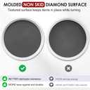 Set of 4, 10 Inch Non-Skid Lazy Susan Organizers - Turntable Rack for Cabinet, Pantry Organization and Storage, Kitchen, Fridge, Bathroom Makeup Vanity Countertop, Under Sink Organizing, Spice Rack