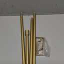 Warm Gold Curtain Rods for Windows 28 to 48 Inches Adjustable Length Heavy Duty 1" Diameter Brass Window Curtain Rod with Solid Metal Finials for Outdoor Farmhouse Bedroom Kitchen Living Room