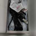 Gaiatop Mini Space Heater, Lightweight PTC Ceramic Fast Heating 500W Energy Efficient for Indoor Use, Overheating & 45 Tip-Over Protection, Portable Desk Electric Heaters for Office Home Black