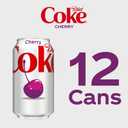 Diet Coke Cherry Soda Soft Drink, 12 fl oz, 12 Pack