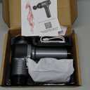 JQX Massage Gun, Deep Tissue Massage Gun for Pain Relief with 30 Speed Levels and 9 Attachments, Ultra Quiet Massager Gun, Lightweight and Portable - Grey