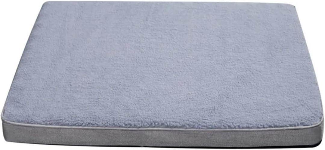 Dog Bed Mat with Zipper Remolvable Pet Mattress for Sleeping Washable Pad Cushion, Suitable for Winter(Gray,XL 99X69CM)