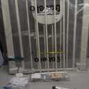 Babelio Dog Gate with Adjustable Cat Door, CatPrivilege III, 29-43", White