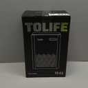 ToLife Dehumidifiers for Home 95 OZ Water Tank, 1000 sq.ft Dehumidifier for Basement Bedroom Bathroom with Auto Shut Off 7 Colors LED Light, Silver