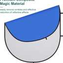 Kate 5x6.5ft(1.5x2m) Collapsible Backdrop Blue Grey Twist Flex Folding Pop up Backgrounds for Photoshoot, Headshots Photo, Video Calls