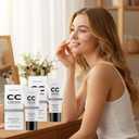 CC Cream for Older Women, 2 Packs Skin Tone Adjusting CC Cream, CC Creams Self Adjusting for Mature Skin, Moisture, For All Skin Types, Lightweight & Hydration, All-in-One Gentle Daily Moisturizer