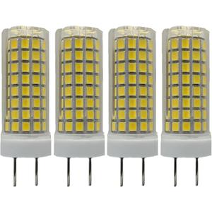 Lxcom Lighting G8 LED Bulb 10W Ceramic Corn Light Bulbs(4 Pack)-2835 SMD 102 LEDs 100W Halogen Bulb Replacement 4000K Natural White 1000LM G8 Base for Kitchen Under Cabinet Counter Lighting Puck Light