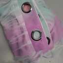 XiDi Curtains for Bedroom Decor, Rainbow PinkPuGreen-62-84