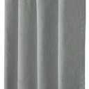 Outdoor/Indoor Sunbrella Curtain 84 inch x 50 inch with 8 Stainless Steel Grommets Canvas Granite