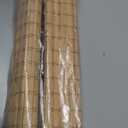 LUCKUP Cordless Bamboo Roman Blinds Shades for Indoor Windows-Blackout Room Darkening Roman Blinds with 6" Valance Cover Enhanced Privacy, 26" W x 64" H (Privacy-carbonized Color)