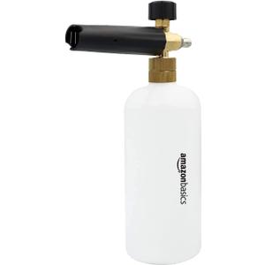 Amazon Basics Foam Cannon with 1/4-Inch Quick Connector for Pressure Washer, 33-Ounce (1 Liter)