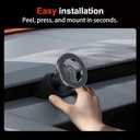 YONZEE Magnetic Phone Mount Compatible with 2025-2026 Model Y Juniper and 2024-2026 Tesla Model 3 Highland, Dashboard Ball Joint Base, Strong Magnetic Ring, 360 Rotation