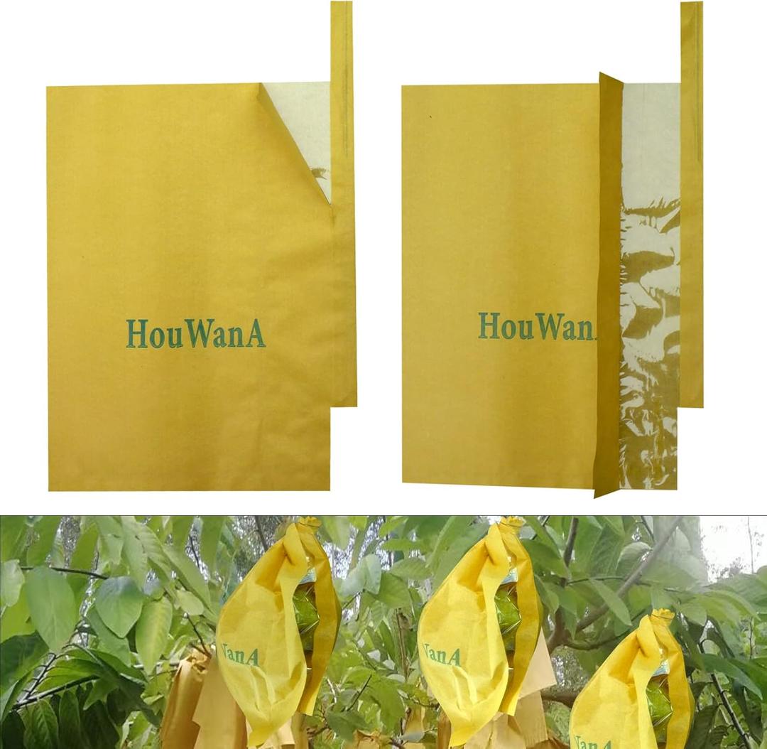 Fruit Protection Bags 100pcs Cover Bags 9X11.8inch, for Fruit Trees, Orchard, Trees, Frost, Plants There are Windows to See Inside