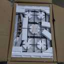 Gas Grill, Movable Outdoor Gas Stove Stainless Steel Top with Cabinet, 5 Burners with 36,200 BTUs, Outdoor Propane Grill for Outdoor Cooking, Ideal for Lawn & Garden, L35.4 x W24