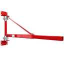 Wall Mount Jib Crane,1320 Lbs Max Load Capacity,Hoist Swing Arm with 180° Swivel Adjustable Pole,Heavy Duty Electric Hoist Support Arm for Hoist, Scaffolding Lift, Workshop, Garage, Warehouses